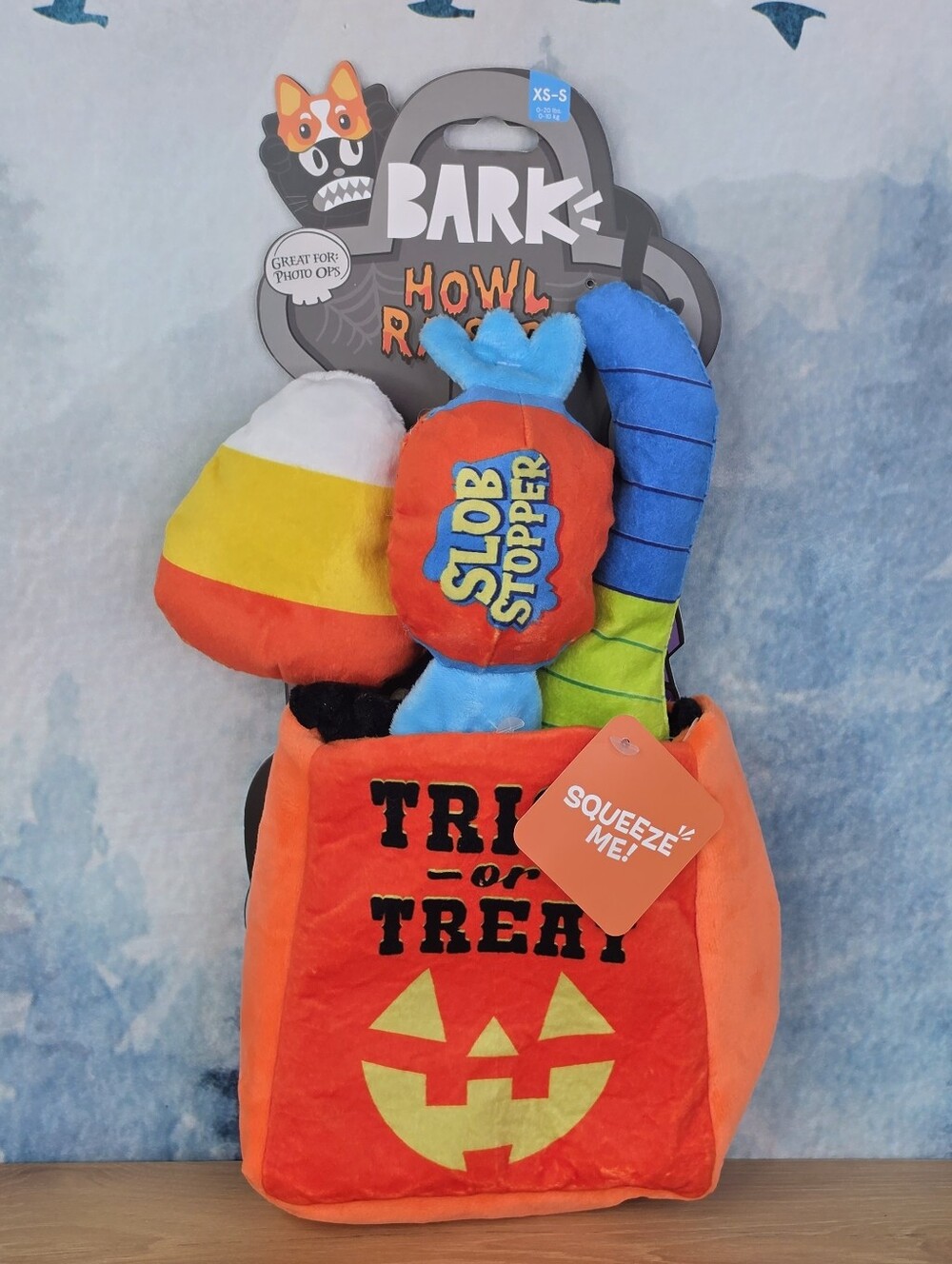Bark Halloween Trick or Treat Dog Toy NWT